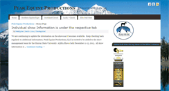 Desktop Screenshot of peak-equine.com