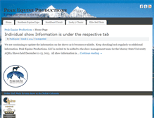 Tablet Screenshot of peak-equine.com